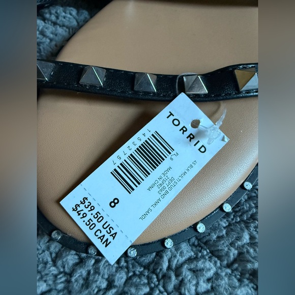 🆕 Torrid Studded Gladiator Sandal (WW) size 8 - Picture 8 of 9